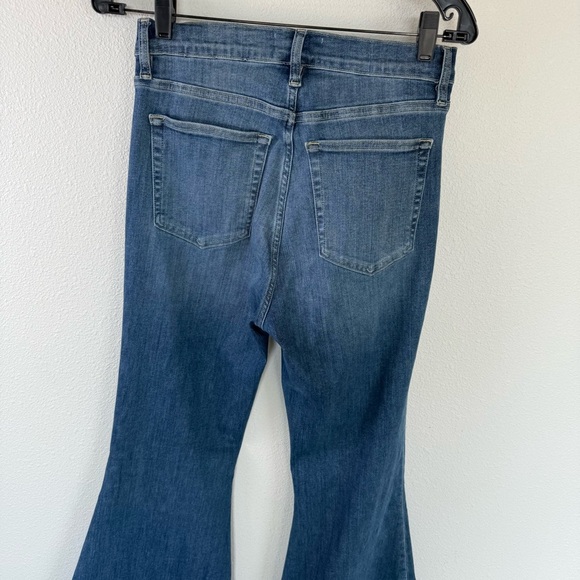 FRAME Le Super Flare High Waist Jeans Donna Denim Boho Casual Women’s 27 - Picture 10 of 12